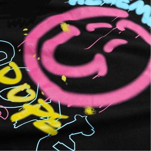 Hegemonismo Dope # Camiseta Negra de Estilo Urbano para Hombre, Manga Corta, Cuello Redondo, Corte Regular, Tela de Rizo, Transpirable - Product Image 6