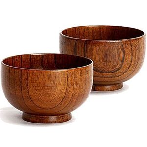 Durable <b>Wooden</b> Eating <b>Bowl</b> with Washable Finish for Daily Meals - Product Image 4