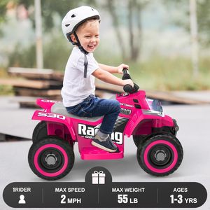 ANPABO Auto de Juguete para Niños de 6V 7AH, Vehículo de 4 Ruedas para Niños Pequeños con Faros Delanteros, Avance y Retroceso, Bocina, Reproductor de Música, USB, MP3 - Product Image 3