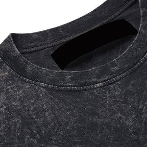 Camiseta de Hombre con Logotipo Personalizado, Lavada al Ácido, Corte Regular, Antiarrugas, de Poliéster y Algodón, Cuello Redondo, Transpirable, de Secado Rápido, Manga Corta - Product Image 5