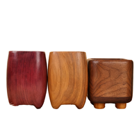 Tempat Pena Kerajinan Kayu Walnut Kreatif Mutiara Gadis Belajar Vintage Hadiah Premium Kayu Solid Seni Dekoratif Hadiah Ulang Tahun