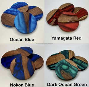 ที่รองแก้วงานฝีมือทำจากเรซินเทียมจากอินเดีย - Product Image 5