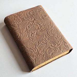 Rustic Embossed Leather Journal – Handmade Vintage Diary with Wrap Around Closure - Product Image 5