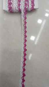 ผ้าลูกไม้ถักโครเชต์ลายปักขอบผ้าฝ้ายสำหรับผ้าม่าน/เสื้อผ้า/โซฟา-ขายส่ง - Product Image 4