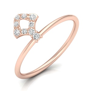 Anillo de compromiso chapado en oro blanco con diamante cultivado en laboratorio de alta calidad, anillo de promesa de banda de oro rosa amarillo, joyería elegante hecha a mano - Product Image 2