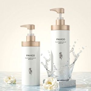 ขวดเครื่องสำอาง PET แบบกำหนดเอง 400 มล. 500 มล. สีขาว พร้อมหัวปั๊มโลชั่น แชมพู ครีมอาบน้ำ บรรจุภัณฑ์ผลิตภัณฑ์ดูแลผิว Pavico OEM/ODM ได้รับการรับรองมาตรฐาน ISO 9001 - Product Image 2