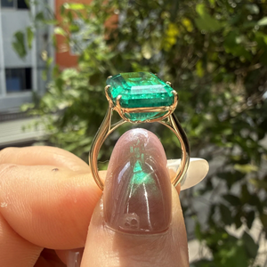 แหวนหมั้นเพชรทรงเอเมอรัลด์ทรงเหลี่ยม 14k ทองคำแท้ ได้รับการรับรองจาก IGI เครื่องประดับสำหรับผู้หญิง 6.5 กะรัต หรูหรา สี E/F ความสะอาด VS-VVS - Product Image 6