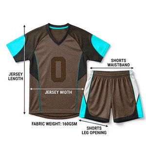 Uniforme de Balonmano Personalizado 100% Poliéster Transpirable para Adultos, Secado Rápido, Nombre y Número Impresos, Servicio OEM - Product Image 4