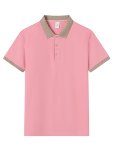 Black Cotton Polo Shirt Men Breathable Short Sleeve Work Fashion Custom Logo Printing Silk Screen Oem Service - Product Image 2