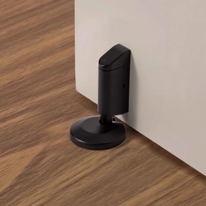 <strong>Black</strong> Windproof Sliding <strong>Door</strong> No Need for Drilling Anti-collision <strong>Door</strong> <strong>Stop</strong> for Bedroom and Bathroom - Product Image 2