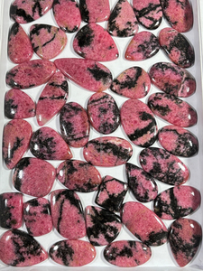 Cabochon de rhodonite naturelle de haute qualité 100% pierres précieuses en vrac polies pour accessoires de bijoux - Product Image 3