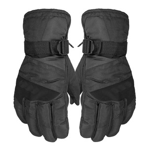 Gants de ski unisexes à doigts entiers, personnalisés, épais, chauds, imperméables, chauffants électriquement, compatibles avec les écrans tactiles, pour l'hiver - Product Image 1