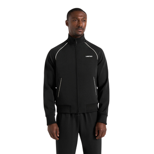 Mens Full <b>Zip</b> Stand Collar Streetwear Solid Tracksuit Straight Leg <b>Trousers</b> Contrast Piping Regular 2 Piece Wholesale Custom OEM - Product Image 1