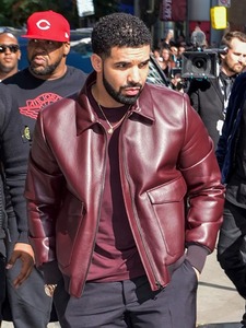 Veste en cuir réversible rouge et noir Chicago Waterproof Quick Dry Varsity Letterman pour homme - Product Image 2