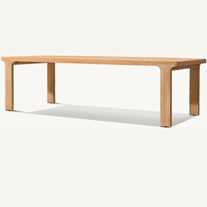 Mesa rectangular de madera en oferta, estilo moderno y sencillo, adecuada para restaurantes al aire libre, duradera. - Product Image 2
