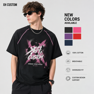 Men's Oversized Quick Dry Sports <b>T</b> Shirt 210G Cotton Polyester Breathable Outdoor Running Tee Custom Logo Printing Manufacturer - Product Image 1