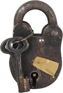 Bulk Antique Cast Iron Padlock with Key Set Rustic Vintage <b>Lock</b> for Door, <b>Locker</b>, Gate & Storage OEM Wholesale Security Padlock - Product Image 2