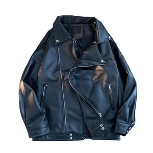 Chaqueta de cuero genuino de edición limitada para hombre, talla estadounidense, cuero de cordero con bordado de diamantes, la mejor moda de alta calidad - Product Image 2