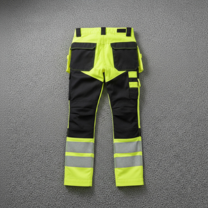 Pantalon de sécurité haute visibilité unisexe, imperméable, avec bande réfléchissante LED, pantalon de sécurité pour homme, logo personnalisé, style hip hop - Product Image 5