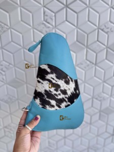 Nouvel Arrivage 2026 – Étui pour Arme à Feu en Cuir de Vachette Couleur Turquoise Style Western – Holster pour Usage Quotidien - Product Image 1