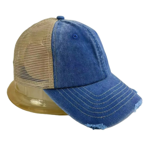 Casquette de baseball unisexe style vintage 5 panneaux avec nœud et perles, respirante et imperméable - Personnalisable, vente en gros - Product Image 4