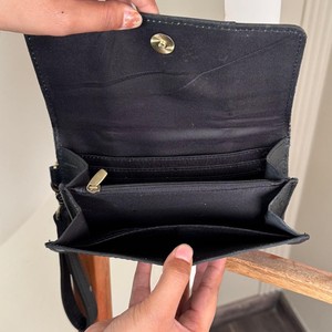 Personalized Hand Tooled Cowhide Concealed Carry <b>Tote</b> <b>Bag</b> & Handcrafted Organizer Wristlet Wallet 2-Piece Combo Set for Women - Product Image 5