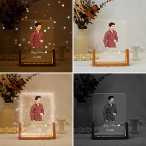 Lampe LED personnalisée de qualité supérieure, inspirée de Ghibli, avec photo personnalisée, veilleuse créative, disponible à bon prix - Product Image 3