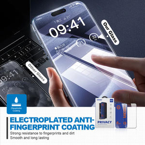 Protection d'écran anti-espion <span class=keywords><strong>MEIBO</strong></span> 28 degrés, verre trempé électroplaqué anti-regard pour iPhone 16 17 Pro Max - Product Image 5