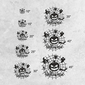 Décoration murale en métal en forme de toile d'araignée, décoration d'Halloween, décoration suspendue effrayante pour la porte de la maison, décoration de fête et design sur le thème festif effrayant - Product Image 6