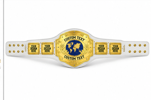 Cinturón de Campeonato Personalizado, Chapado en Oro, Correa de Cuero Ajustable, Artes Marciales, Boxeo, MMA, Gimnasio, Deportes - Product Image 2