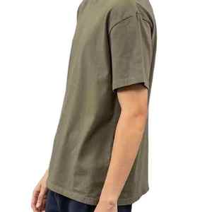 เสื้อยืดโอเวอร์ไซส์ทรงวินเทจสำหรับผู้ชาย พิมพ์ลายโลโก้ด้านหน้า ล้างสีแบบแอซิดวอช หลายสี ผ้าฝ้าย 100% แฟชั่นฤดูร้อน ปรับแต่งได้ตามต้องการ - Product Image 1