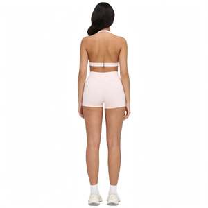 SPINE <b>CRAFT</b> Tummy Control Workout Activewear Breathable Women's Seamless Scoop Neck Yoga <b>Set</b> Tank Shorts Sleeveless High Waist - Product Image 2