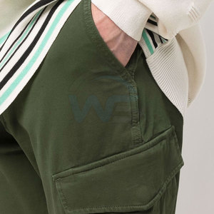 WASI SPORTS Mittelschwere Atmungsaktive 100% Baumwoll-Cargohose mit Mehreren Taschen Luftiger Stoff Leicht Beweglich Bequem für Reisen und Freizeitnutzung - Product Image 5