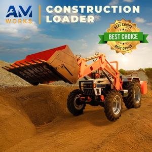 Chargeur de chantier Ashok Metal Works avec godet 4-en-1 pour tracteur Eicher, hauteur de levage 16 pieds - Product Image 2