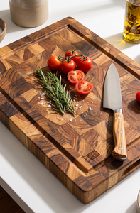 Ensemble de planches à fromage en bois d'acacia de qualité supérieure, non toxique, rectangulaire, épaisse et grande - Product Image 3