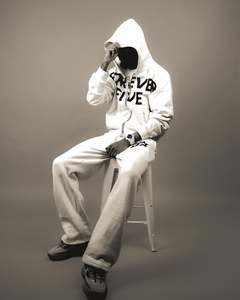 Sweat à capuche zippé personnalisé en polaire d'hiver avec strass, coupe courte, oversize, délavé à l'acide, imprimé sérigraphié, style streetwear pour homme - Product Image 2