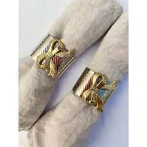 Anneau de serviette en métal professionnel pour la décoration de table de mariage, la réception, la décoration de salle à manger et la mise en place de banquets - Product Image 5