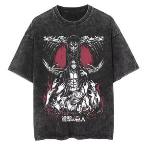 T-shirts pour hommes en tissu délavé à l'acide, coupe confortable pour un style décontracté quotidien - Product Image 6