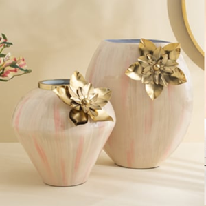 Ornate decorative gold peacock shaped sculpture vase featuring intricate <b>mosaic</b> tile inlay, available at wholesale prices. - Product Image 3