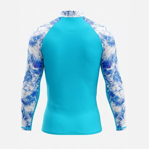 เสื้อว่ายน้ำจากโรงงานโดยตรง UPF 50+ ป้องกันแสงแดด แห้งเร็ว แขนยาว - Product Image 5