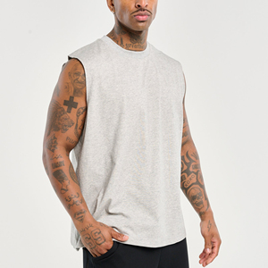 Custom Summer Fitness Sports Fitness Training <b>Vest</b> Men's Solid Color Racerback <b>Vest</b> Men's Models - Product Image 5