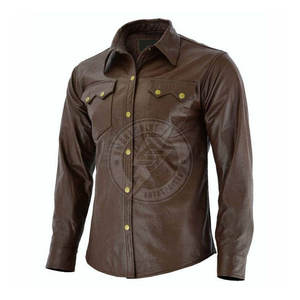 Camisas de Cuero para Hombre Más Vendidas en 2026, Oferta, Precio Económico, Diseña tus Propias Camisas de Cuero de Alta Calidad para Hombre - Product Image 3