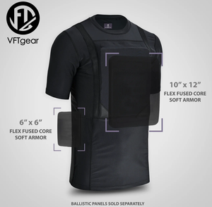 Camisa Formal para Hombre con Protección Oculta y Ajuste Cómodo, Tejido de Compresión que Absorbe la Humedad, Bolsillo con Inserto, Mezcla de Poliéster, Uso Diario - Product Image 5