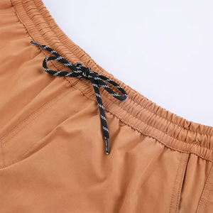 Men's <b>Camouflage</b> <b>Cargo</b> Shorts, Casual Knee-Length Shorts with Elastic Waist, Adjustable Drawstring and Multiple Pockets - Product Image 5