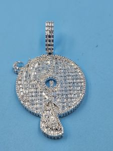 Colgante Personalizado de Plata 925 con Moissanita y Diamantes, Estilo Iced Out, para Regalos de Cumpleaños, Inspirado en Raperos de Hip Hop - Product Image 3