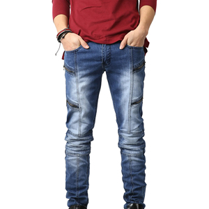 Jeans pour hommes de qualité supérieure à prix abordable, nouveau style, couleur unie, légers, pour usage extérieur, style urbain - Product Image 2