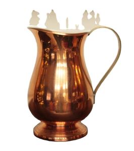 Moroccan Design <b>Copper</b> Pitcher Engraved Water Jug with Brass <b>Handle</b> for Home Deco Home Decor Kitchenware Restaurant - Product Image 2