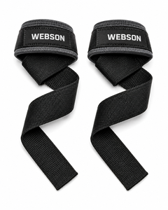 Correas de levantamiento Webson de lona antideslizantes para gimnasio, unisex, con cierre de velcro, las más vendidas, precio económico, personalizables 2026 - Product Image 3