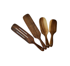 Ensemble de spatules en bois naturel pour pétrir la pâte à sourdough, outil de cuisine et de pâtisserie, 5 pièces à prix réduit - Product Image 1
