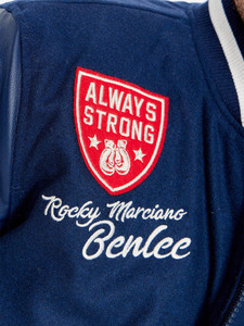 Chaqueta Varsity sin Cuello de Alta Calidad con Logotipo Bordado Personalizado para Hombre - Product Image 5